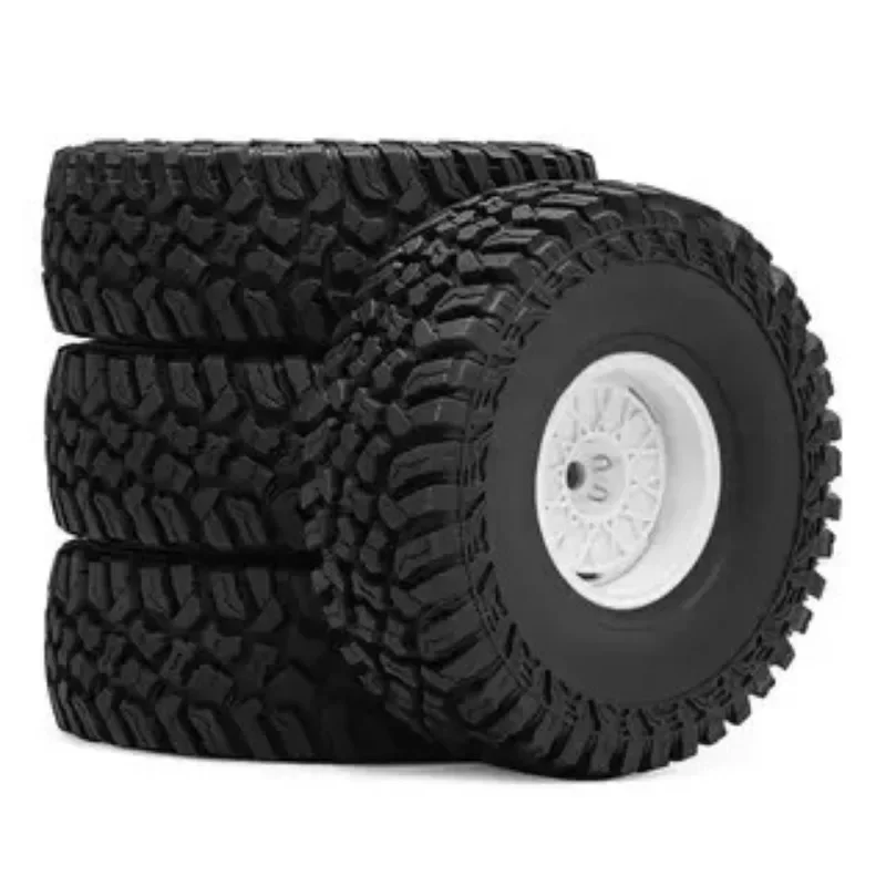 

119MM 1.9Inch Rubber Rock Tyres Wheel Tires Climb For 1/10 RC Crawler Car Axial SCX10 90046 TRX4 Redcat Gen8