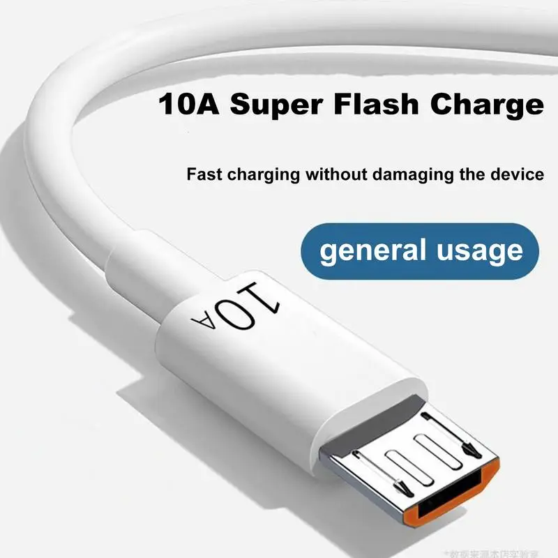 충전기 USB B 고속 충전 코드 고속 충전기 코드 10A 빠른 전화 전원 공급을 위한 효율적인 데이터 전송 1M