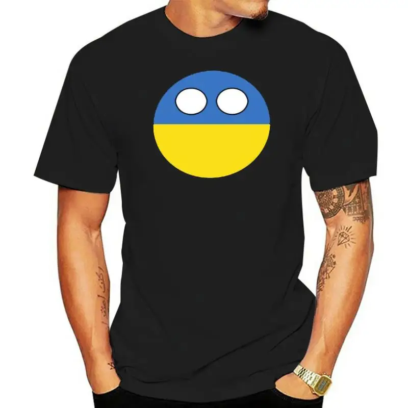 New Create Countryball Laenderball Land Heimat Ukraine T Shirt For Women Letter Comics Women's Tshirts O-Neck Female 2021 Tee Sh