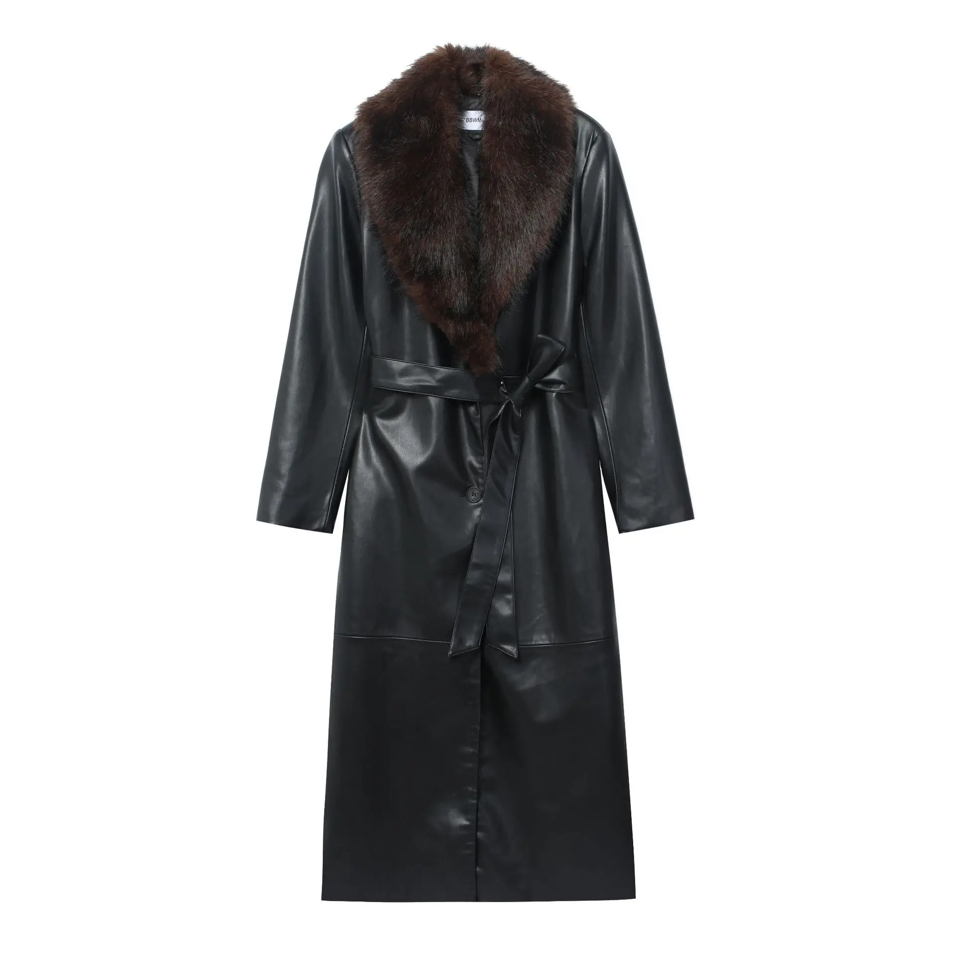 Autumn And Winter New Women's Clothing Artificial Fur Removable Neckline Coat Coat