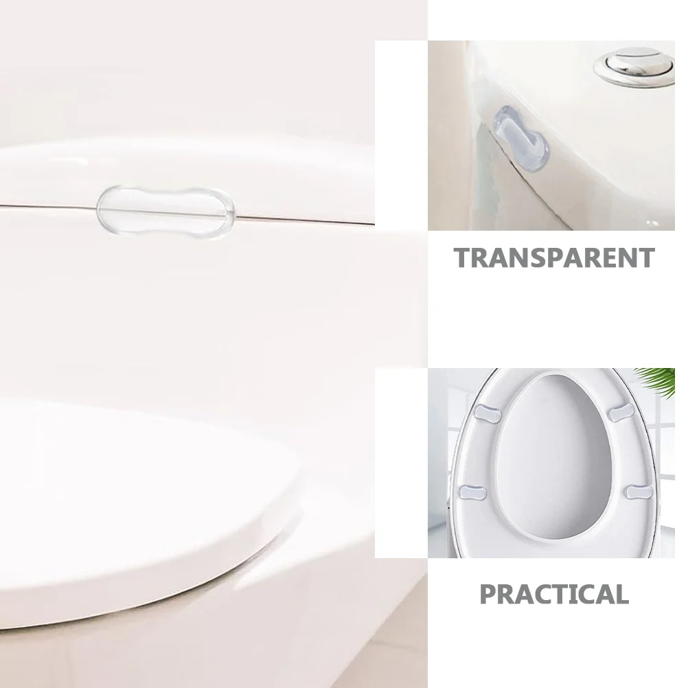 

20Pcs Toilet Seat Bumper Pads Transparent Anti-Slip Cushion Toilet Lid Bumpers Cushioning Pads Replacement Set