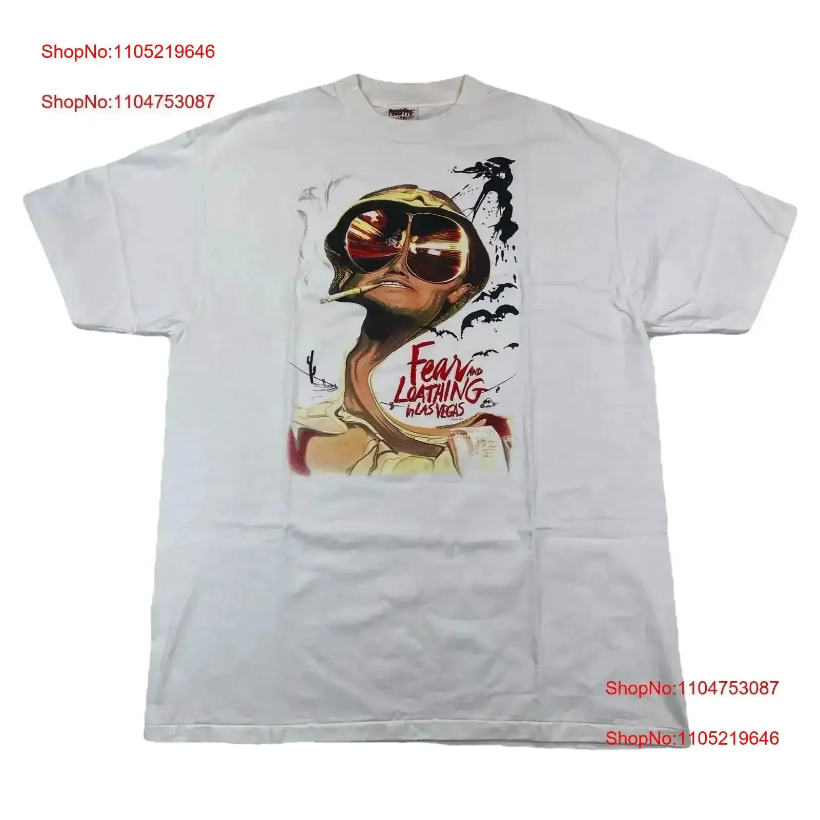 Vintage Fear And Loathing in Las Vegas 1998 Promo camiseta tamaño X grande lavado ligeramente moda transpirable vintage lavado