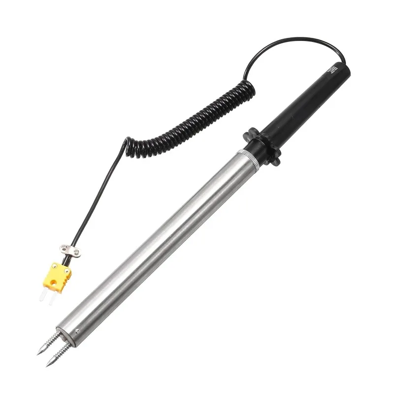 MECCANIXITY Surface Thermocouple Probe K Type Yellow Coiled Wire 0 to 1000C for Metal Surface Temperature Measurement