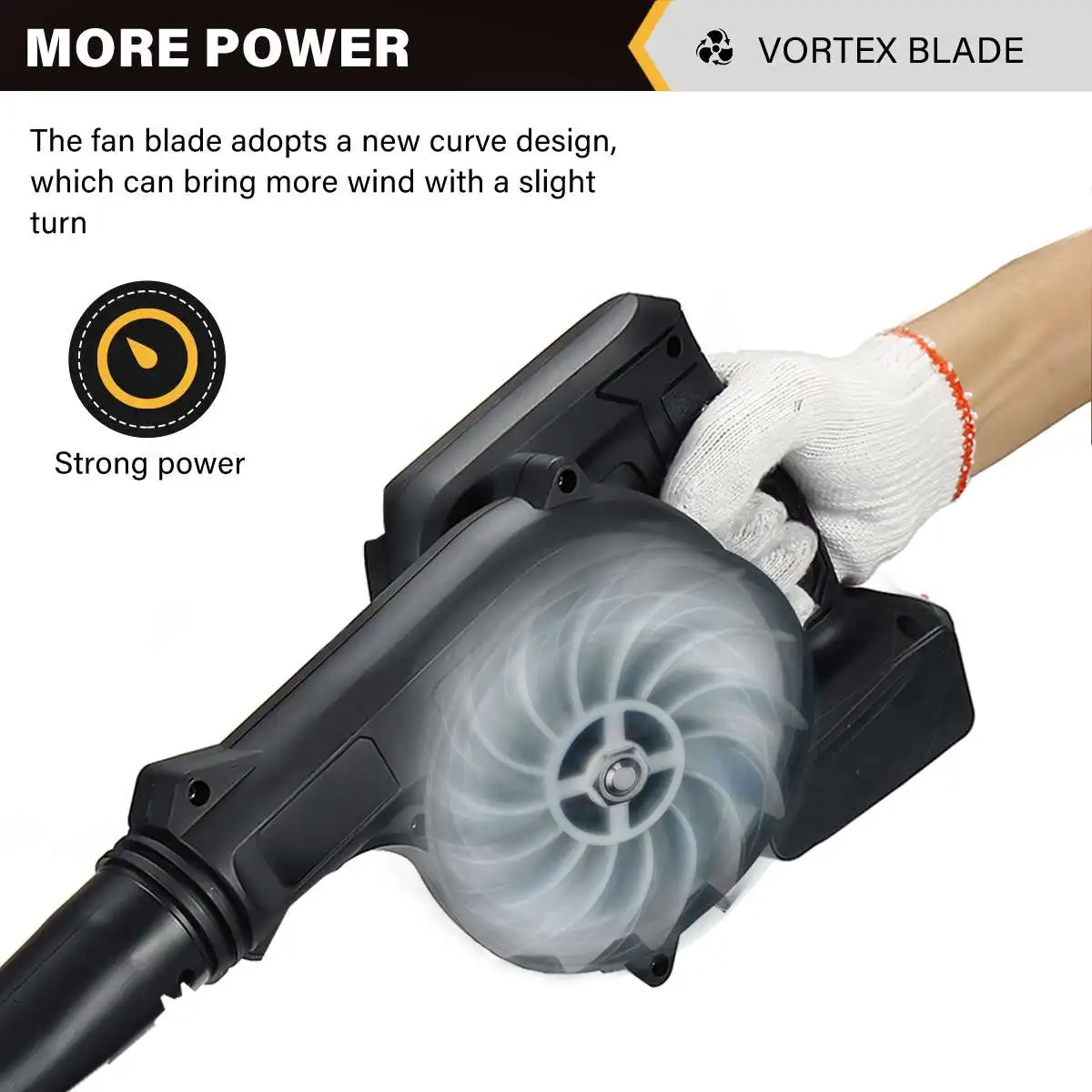 21V Cordless Vacuum Clean Electric Air Blower Dust Blowing Dust Computer Collector Hand Operat Power Tool For 18V Battery