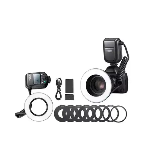 Godox MF-R76 Macro LED Ring Flash RING76 2.4G Wireless Speedlite Flash Light Sony Canon Nikon Cameras 5D 6D 7D 60D 70D 80D A7MIV