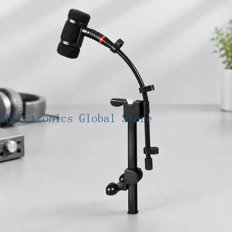 462B Stringed Instrument Sound Pickup Mount with No-Tool Clamp, Flexible Positioning Arm, and Padded Holder for Concerts