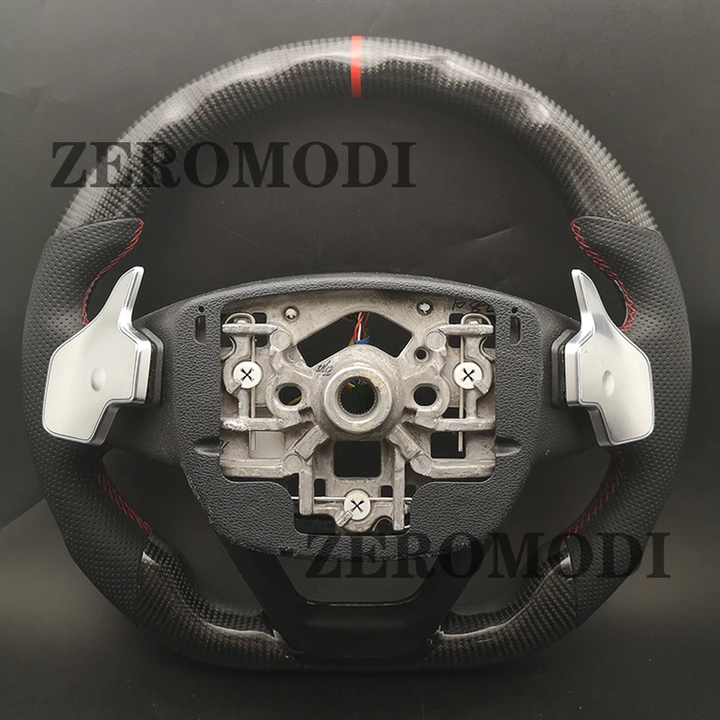 For 2020 2021 2022 Geely Xingyue Tugella No button Customsize Real Carbon Fiber+ Leather Steering Wheel