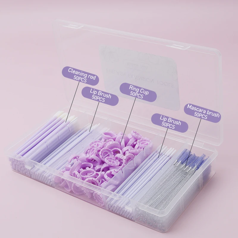 SAKURAHANA ขนตากล่องเก็บฝาครอบ Lash อุปกรณ์เสริม Lashes Tweezer อะคริลิคความจุขนาดใหญ่โปร่งใสกล่องเครื่องมือแต่งหน้า