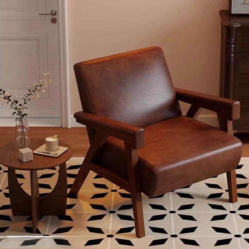 Restaurant Living Room Café Chairs Negotiation Retro Kitchen Floor Café Chairs Leisure Wood Furniture Koffiestoel MH40KFY