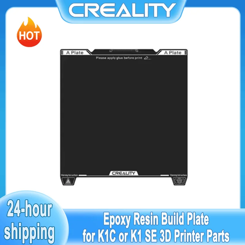 Creality Original Epoxy Resin Build Plate 235x235mm with Excellent Adhesion High Flatness And Strength for K1C Or K1 SE 3D Print