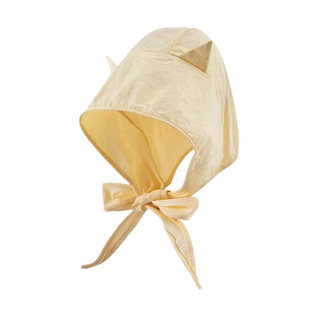New Polyester Strap Pullover Hat Solid Color Funny Headscarf Hats Little Devil Quick-drying Sun Protection Caps Girls