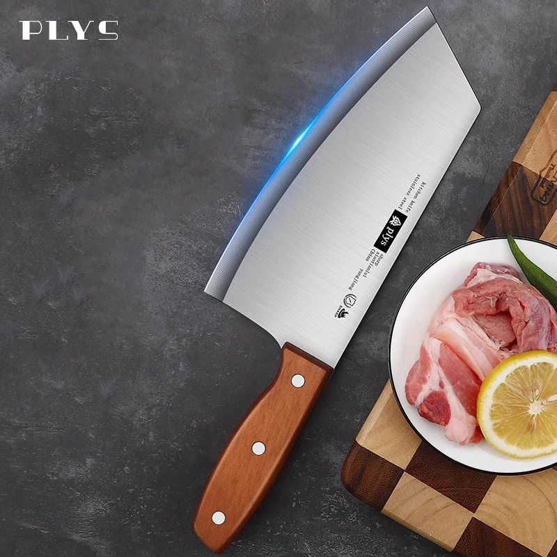 Stainless Steel Meat Cleaver, Designed for Women Kitchen Cooking Chopping and Fish Killing Knife, Multi-Purpose Slicing Knife