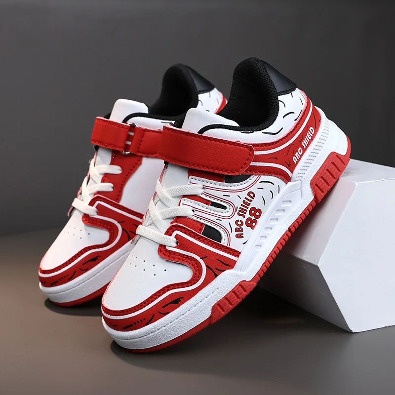 Autumn Children's Tennis Soes Boys' Fashionable Sports Shoes Anti Slip Soft Soled Children's Casual Board Shoes