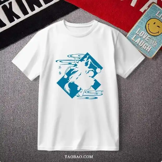 

Anime Touhou Project Ibuki Suika Short Sleeve T-Shirt Summer Cosplay Student Loose Tops anime