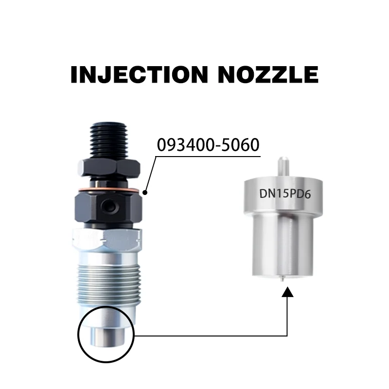 093400-5060 Diesel Fuel Injector Nozzle DN15PD6  For 4D65 Engine Automotive Parts for RENAULT M,itsubishi YC1133