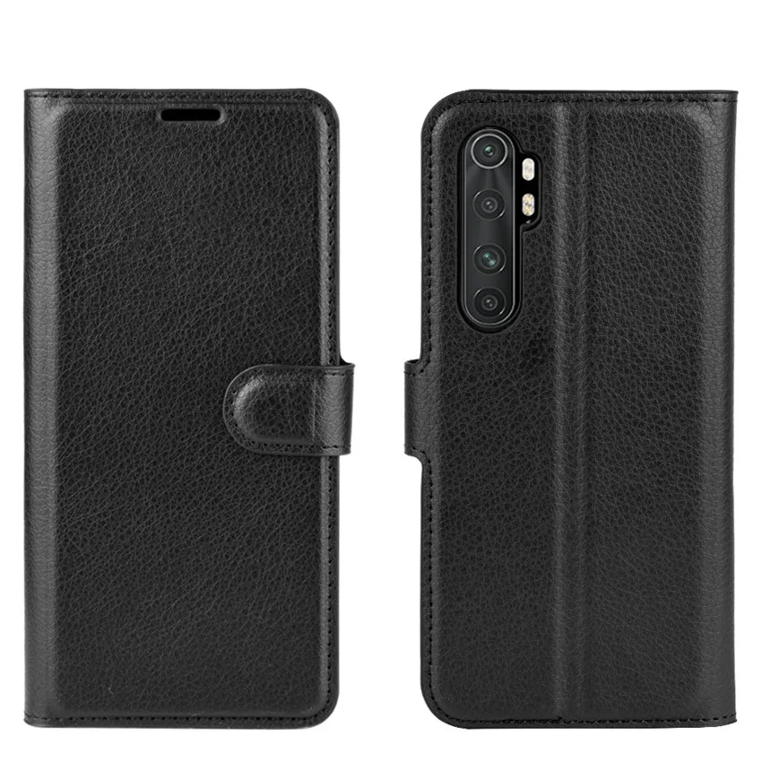 Funda con tapa para Xiaomi Mi Note 10 Lite, funda de cuero de alta calidad con soporte para tarjetas