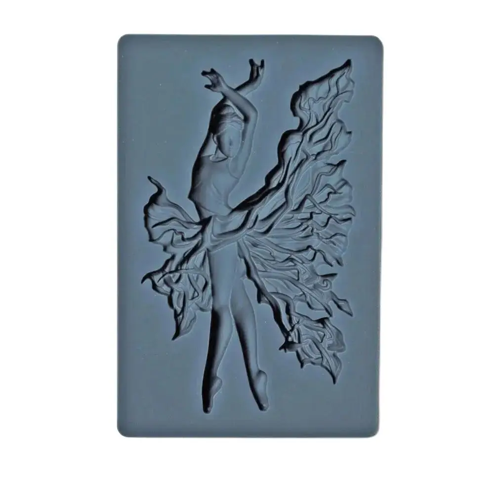 3D Dance Silicone Fondant Mold Chocolate Dancer Cake Topper Sugarcraft Baking Mould DIY Resin Clay Plaster Art FIRE DANCER