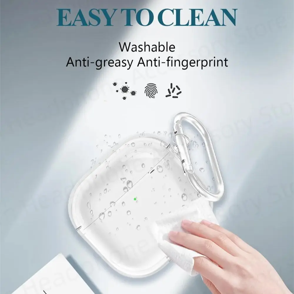 ﻿   حافظة شفافة لأجهزة airpods pro 3 مع واقي حبل eephones للنساء والرجال حافظات شحن Apple AirPods الجيل الرابع