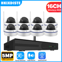 5MP Explosion-Proof  Dome IP Camera 16CH 5.0MP 10CH Wifi NVR Kit CCTV System Wireless Audio Camera Video Surveillance System Set