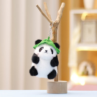 Cute Panda Plush Toy Keychain Cartoon Bag Pendant Bag Accessories Car Key Chain Pendant Ornaments Fashion Girls Gift Брелок