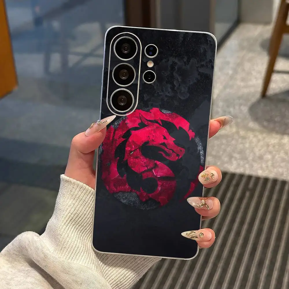 Game MortalS K-Kombat Cool Phone Case For Samsung S25,S24,S21,S22,S23,S30,Ultra,S20,Plus,Fe,Note,10,9,5G Transparent