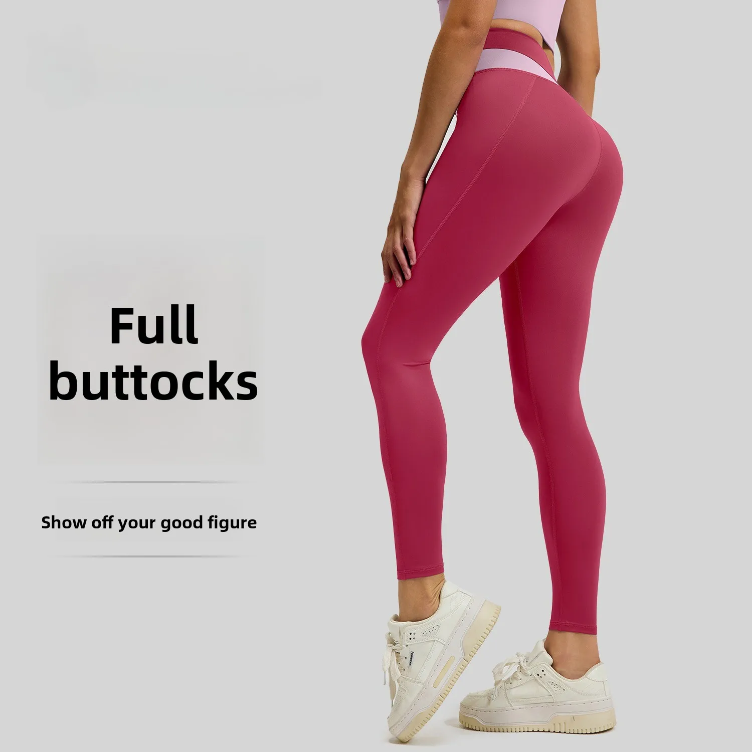 Latest Model European And American Yoga Pants High Waist Hip Lift Shaping Fitness Running Sports Leggings Women