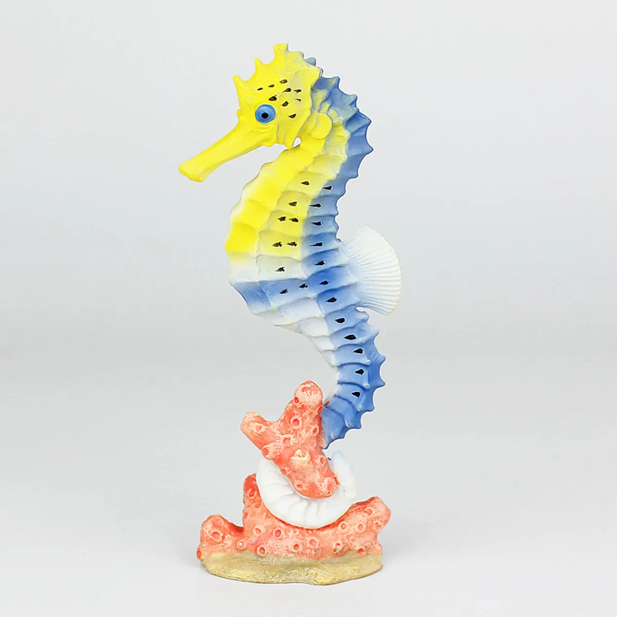 

2Pcs Sea Horse Set Sea Animal Figures Educational Tools for Kids Color Cognition Imagination Decoration Photo Prop