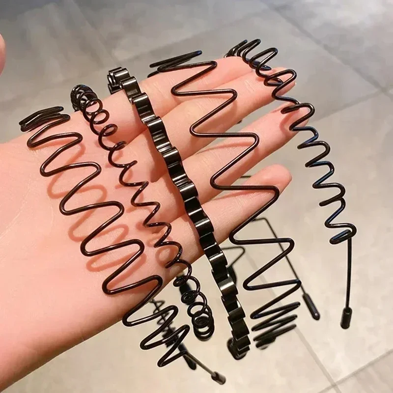 

Невидимая железная металлическая повязка на голову для мужчин и женщин, длинные волосы, спортивная мытье лица, волнистые аксессуары для волос, заколка для мытья лица, новинка 2025 г.