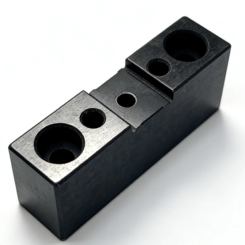High Precision CNC Milling Steel Step Fixture Block Custom Black Oxide Coated Locating Jig Block for Automation Equipment