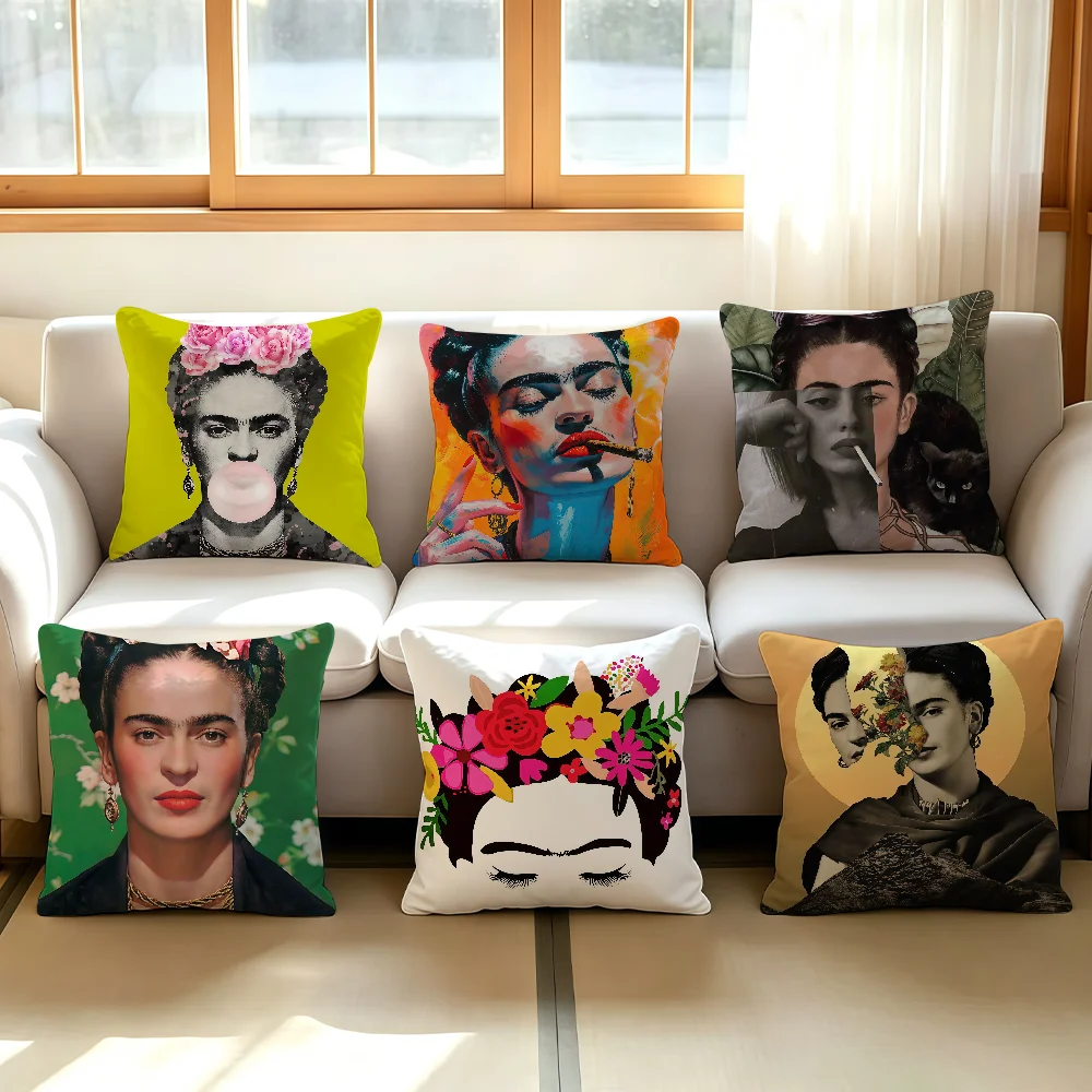 F-Frida ART K-kahlo cushion cover Comfortable Decorative For Bedroom Living room Dormitory Picnic and Holiday Decoration