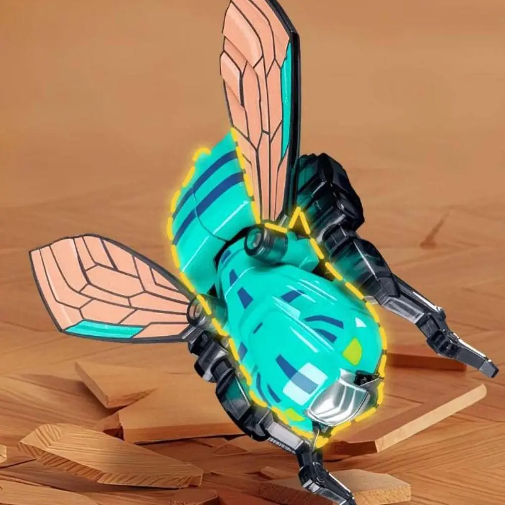 Alloy Material Insect Transformer Mecha 2-in-1 Design Simulation Style Butterfly Dragonfly Deformabl Robot Mecha Robot Assembly