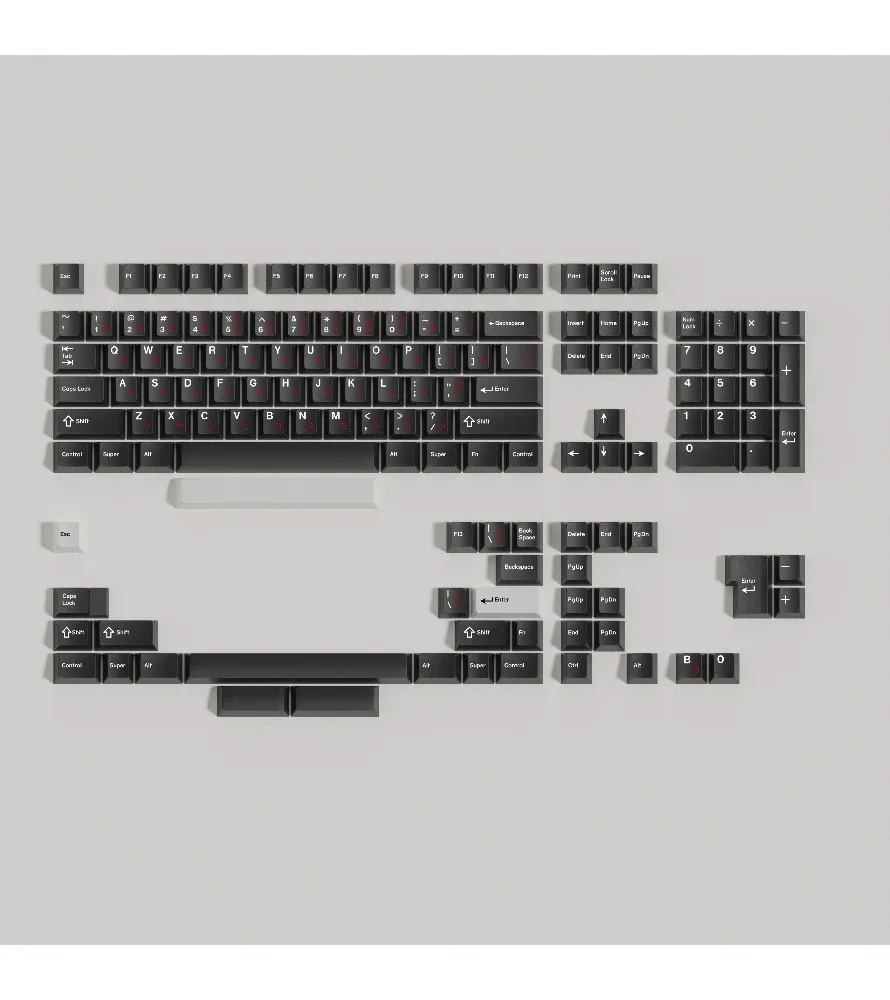 Customized original high keycap mechanical keyboard pbt thermal sublimation split space