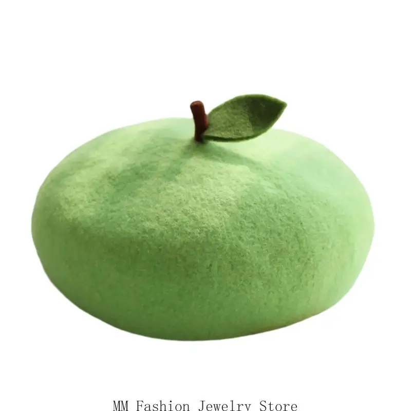 Decorative Fruit Hat with Round and Plush Finish for Casual Dressing, Daily Wear and Photo Looks Outfits D0UB
