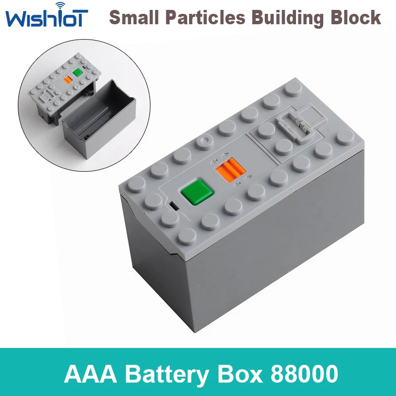 Caja de batería MOC AAA 88000, piezas técnicas de potencia de bloques de construcción, tren, coche, compatible con legoeds