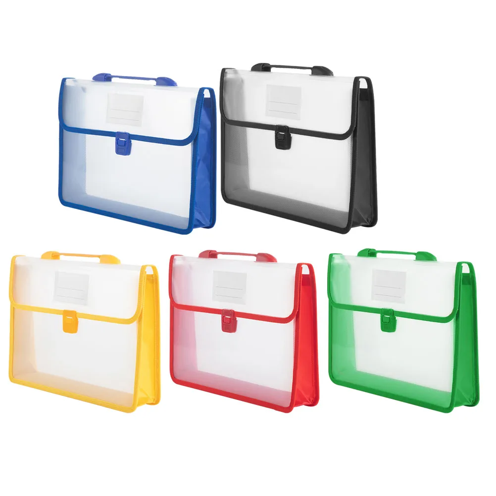 5pcs A4 File Bags Large Capacity Plastic Folders Office Document ganizer Waterproof PP Material Student Exam Papers Storage