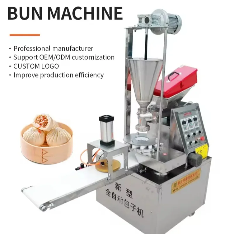 Máquina automática de fazer pão bao porco comercial momo máquina de pão cozido no vapor