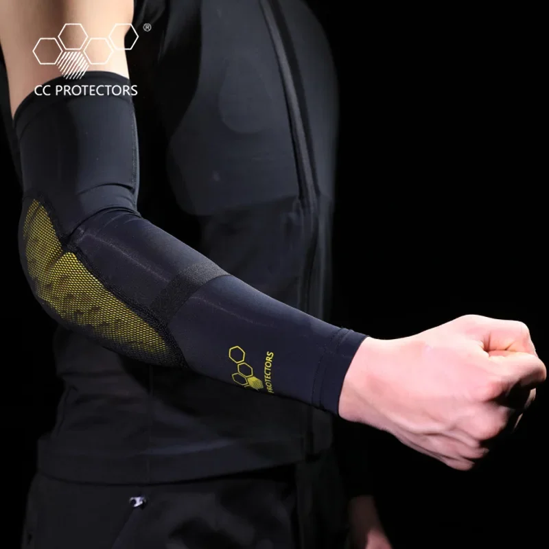 

CC PROTECTORS Motorcycle Fall Protection Elbow Protection, Breathable Ice Sleeves, Summer Ice Silk Knee Protection