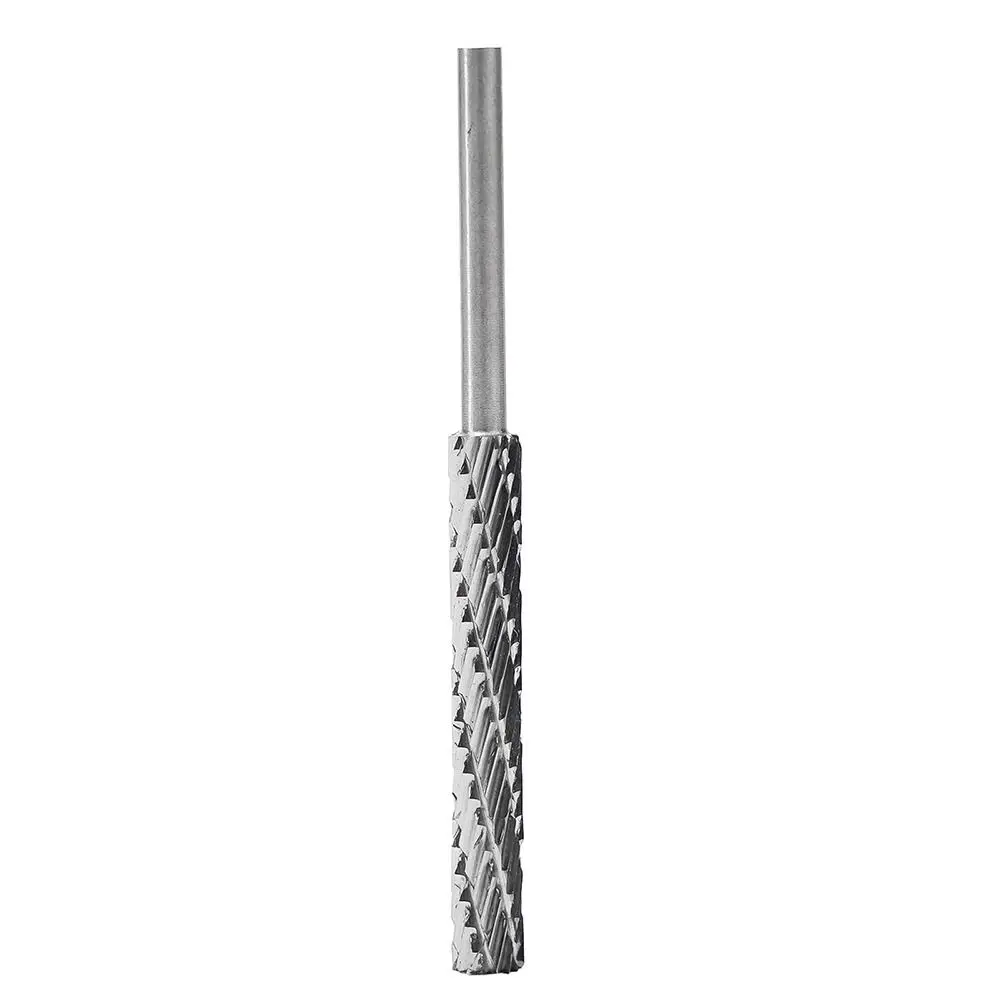 1Pcs Durable 3/4/5/6mm Rotary File Finishing Metal HSS Grinding Head Dual Slot Carbide Burr Milling Cutter File Tool