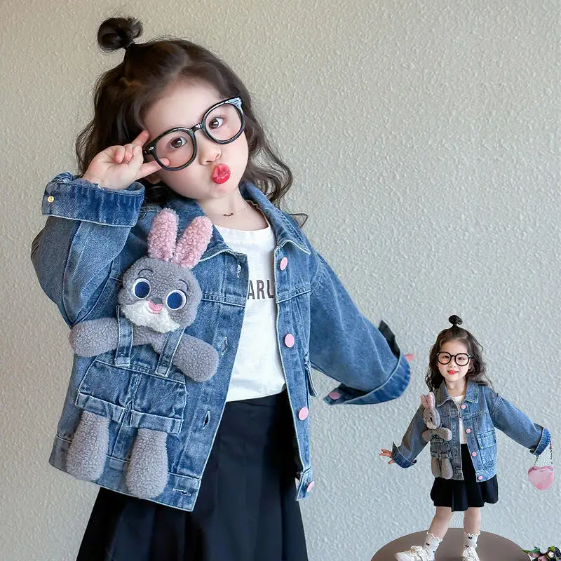 

Мягкая бейсбольная куртка с мультяшным принтом для девочек, детская одежда в стиле аниме, кавайная, с цветными блоками, повседневная теплая верхняя одежда для детей, модное милое пальто для девочек