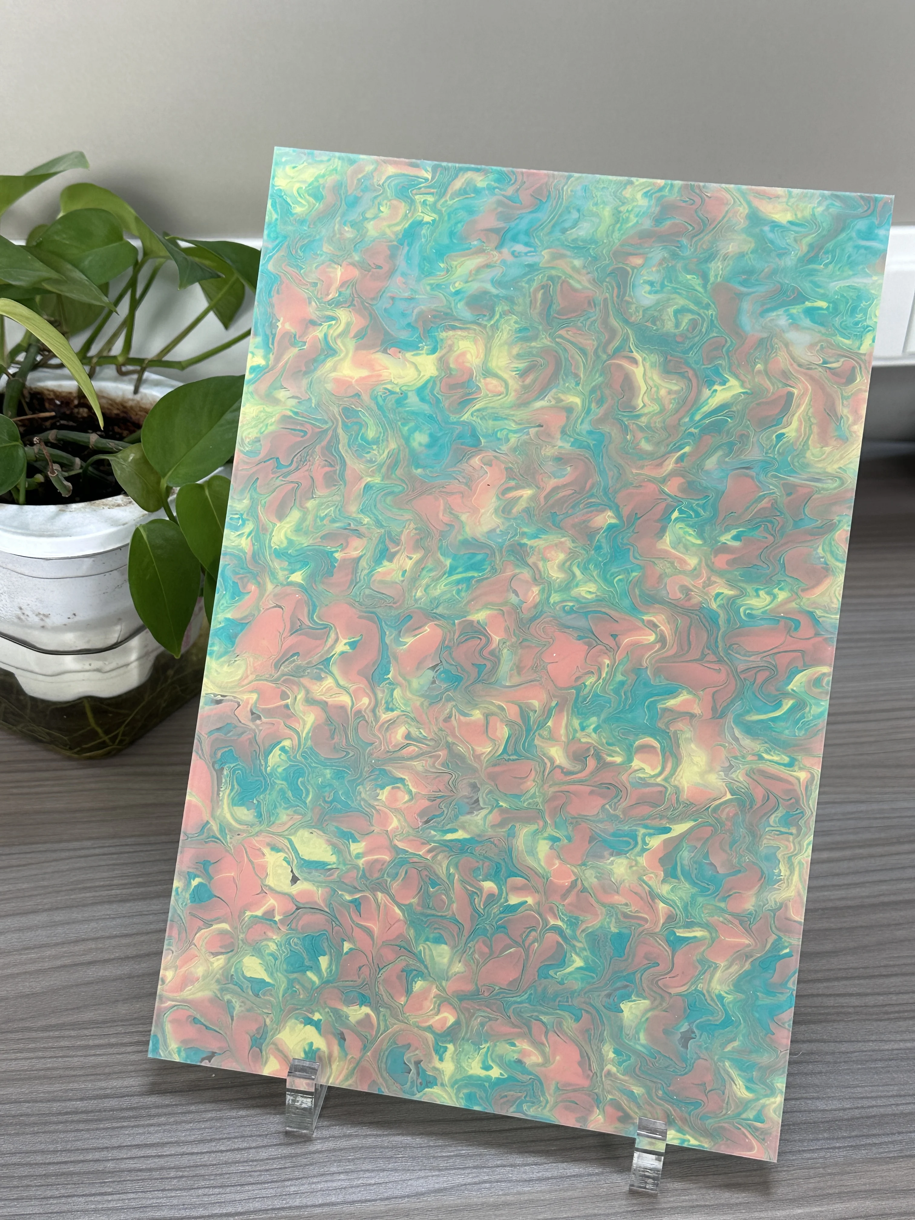 

Flower color acrylic sheet 3MM thick 12*8 inches for home decorations crafts jewelry, and other materials
