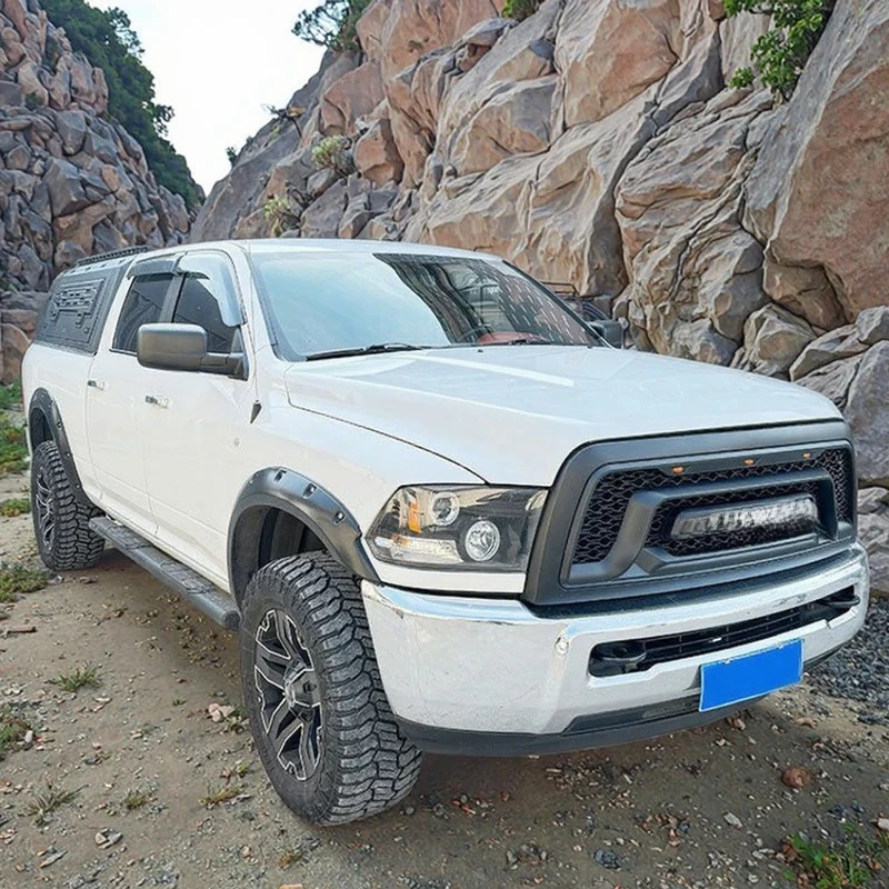 

High-quality aluminum alloy foldle cargo bed cover, waterproof truck roof, sui for Ram with side boxes.