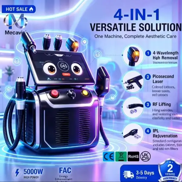 4 in 1 Professional Hair Removal Device for Men Women, Durable Efficient Multifunctional Equipment