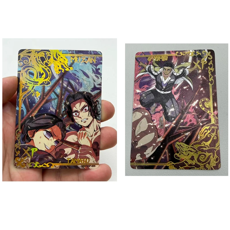 

Japanese Anime Demon Slayer DS-07 XP Characters Akaza Kibutsuji Muzan Ubuyashiki Kiriya Latest Version Collectible Cards