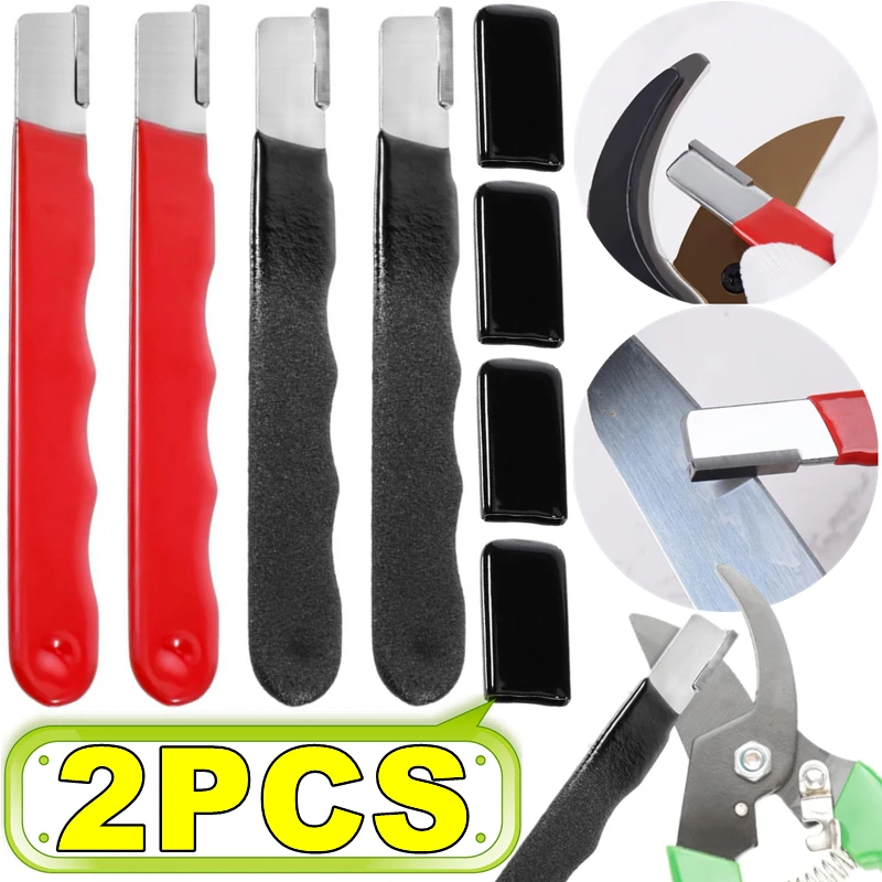 

1/2PCS Professional Kitchen Knife Scissor Sharpener Tungsten Diamond Ceramic Sharpening Stone All Blades Including Garden Shears