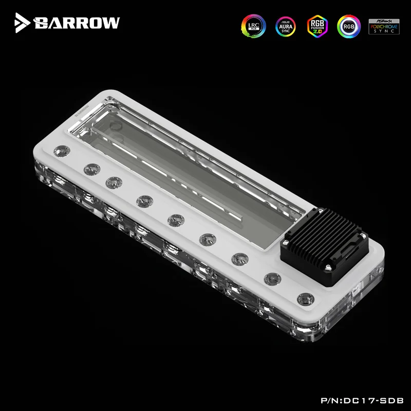 Barrow Universal Use Water Cooling Acrylic Distro Plate For Computer Case Combo 17W Pump,ARGB 5V,12cm Holes,DC17-SDB 360