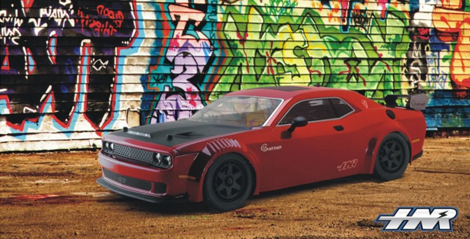 HNR Hongnuo H9802 1/10 coche eléctrico de deriva de plataforma con control remoto simulación Dodge SRT tracción en las cuatro ruedas coche modelo RC