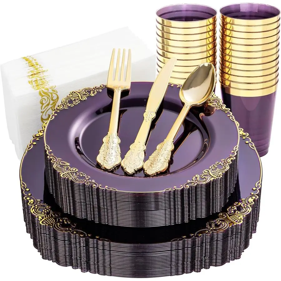 175PCS Clear Purple…