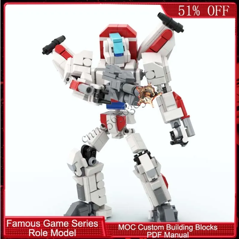 416 ELEMENTÓW Brickheadz Jet Blaze MOC Personalizowany Modułowy Model z Klocków Edukacyjny Projekt Popularna Zabawka DIY Prezent na Boże Narodzenie