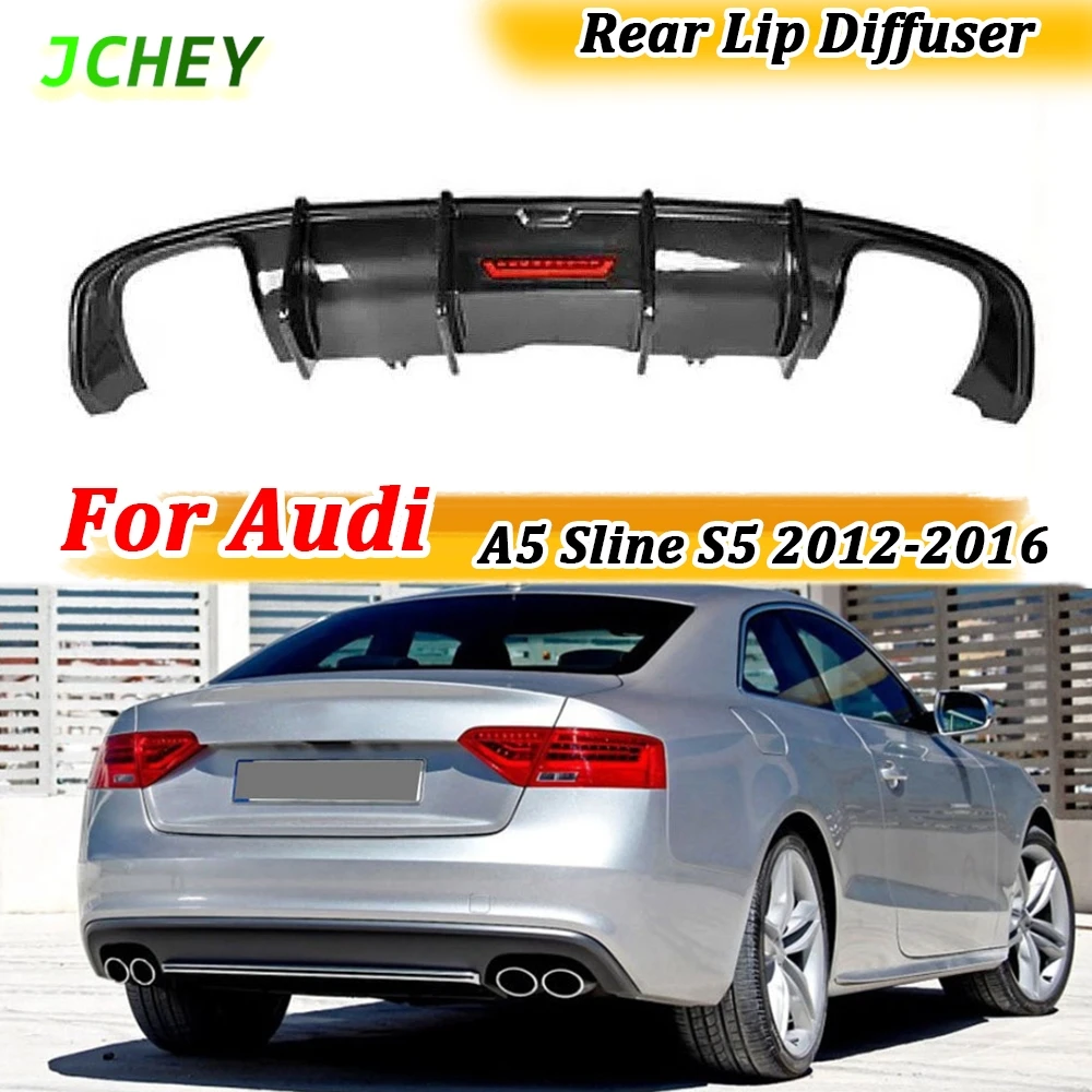 

JCHEY задний диффузор из углеродного волокна, бампер, спойлер для Audi A5 Sline S5 2012-2016 FRP, удлинитель заднего бампера, комплекты кузова