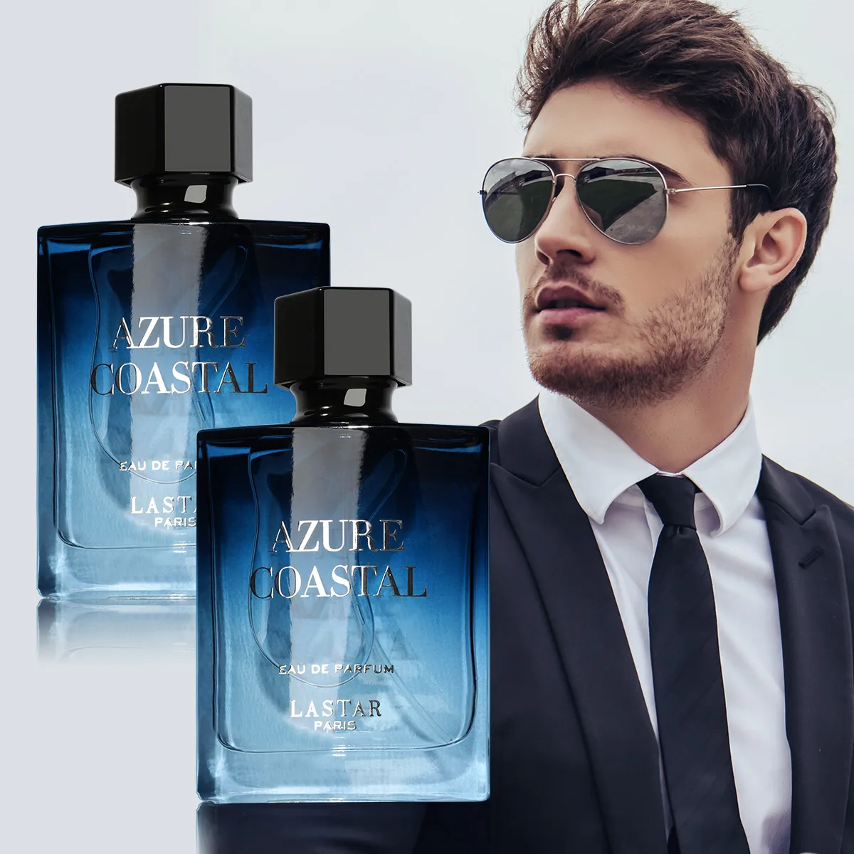 عطر LASTAR للرجال، زجاجتان توتالين 100 مل/3.38 أونصة، مسك، عطر يدوم طويلاً، هدايا عيد الميلاد/العام الجديد #6